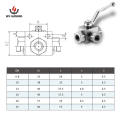 NPT L-BORE Hochdruckstahlhydraulikkugelventil